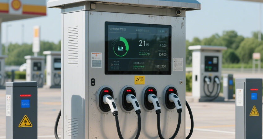 告別模塊受潮腐蝕!聚厲黑色灌封膠守護(hù)戶外充電樁穩(wěn)定供電